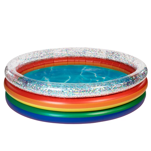 Hot Sale ⭐ PoolCandy Rainbow Glitter Inflatable Swimming Pool Original ???? 1 Hot Sale ⭐ PoolCandy Rainbow Glitter Inflatable Swimming Pool Original ????