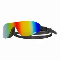 Cheap ❤️ TYR Swim Shades Mirrored Goggles Rainbow ????