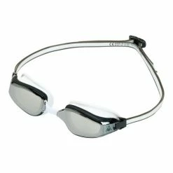 Alternative view of Coupon ???? Aqua Sphere Fastlane Mirror Swim Goggles White/Gray ⌛