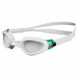 Buy ???? Aqua Sphere Kaiman Fitness Swim Goggles White/Green ⭐
