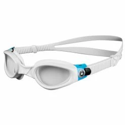 Top 10 ???? Aqua Sphere Kaiman Fitness Swim Goggles White/Blue ????