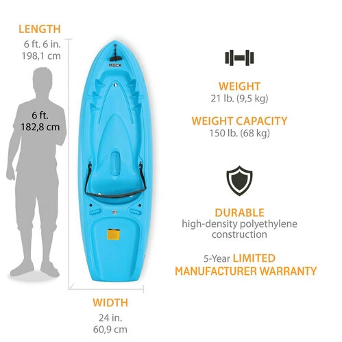 Hot Sale ???? Lifetime Dash Jr. Kayak Blue ???? 4 Hot Sale ???? Lifetime Dash Jr. Kayak Blue ???? - Image 4