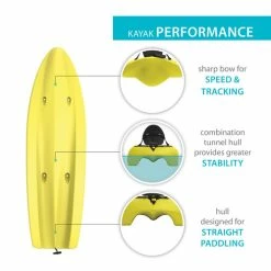 Discount ???? Lifetime Volt 8'5" Kayak Yellow ???? -Gordini Shop 3330 12087 0018 700 big 25