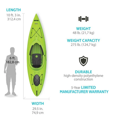 New ???? Emotion Revel 10' Sit-In Kayak Lime ⌛ 3 New ???? Emotion Revel 10' Sit-In Kayak Lime ⌛ - Image 3