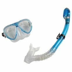 Cheap ✔️ Oceanways Diamond Dive Snorkel Mask And Snorkel Blue ⭐