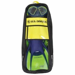 Budget ???? U.S. Divers Admiral/Island Dry/Trek Snorkel Set Blue/Yellow ????