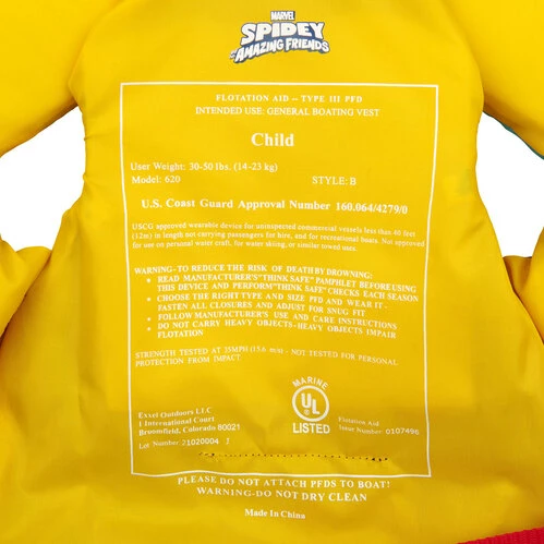 Discount ???? X20 Child Closed-Side Life Vest Spiderman ???? 6 Discount ???? X20 Child Closed-Side Life Vest Spiderman ???? - Image 6