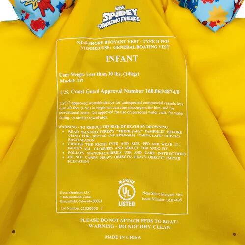 Best Sale ✨ X20 Infant Closed-Side Life Vest Spiderman ✔️ 6 Best Sale ✨ X20 Infant Closed-Side Life Vest Spiderman ✔️ - Image 6