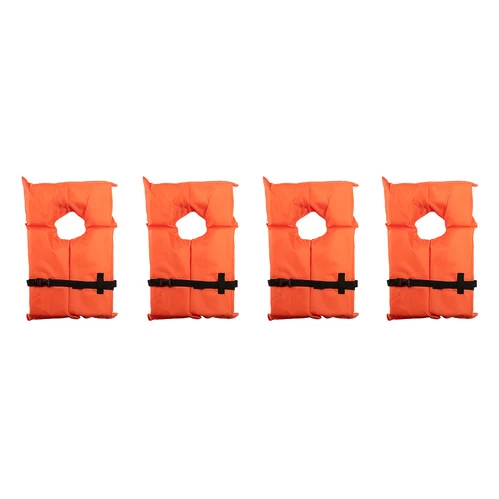 Outlet ❤️ X2O Near Shore Buoyant Life Vests - 4-Pack Orange ???? 1 Outlet ❤️ X2O Near Shore Buoyant Life Vests - 4-Pack Orange ????