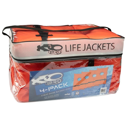 Outlet ❤️ X2O Near Shore Buoyant Life Vests - 4-Pack Orange ???? 2 Outlet ❤️ X2O Near Shore Buoyant Life Vests - 4-Pack Orange ???? - Image 2