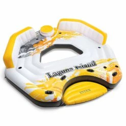 Best Pirce 😍 Intex Laguna Island 4-Person Pool Float Original 🎉