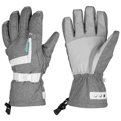 New ???? Demon ???? Women's Concept Snow Gloves Gray Combo ⌛ 1 New ???? Demon ???? Women's Concept Snow Gloves Gray Combo ⌛