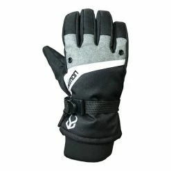 Best Sale ???? Demon Boys' Vault Glove With E-Touch Black/Gray/White ⌛