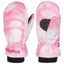 Deals ❤️ Boulder Gear Youth's Whirlwind Insulated Mittens Pink/White ????