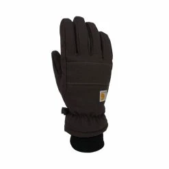 New ???? Carhartt Men's Insulated Duck Leather Gloves Black ????