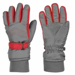 Best deal ❤️ Polar Extreme Boys' Insulated Gloves Gray/Red ????