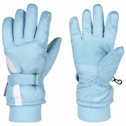 Hot Sale ✔️ Polar Extreme ???? Girls' Insulated Winter Gloves Light Blue/White ????