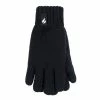 Deals ???? Heat Holders Boys' Storm Rider Gloves Black ✨