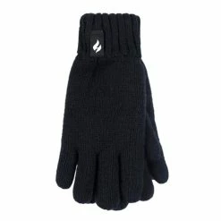 Deals ???? Heat Holders Boys' Storm Rider Gloves Black ✨