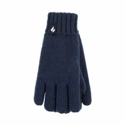 Hot Sale ???? Heat Holders Boys' Storm Rider Gloves Navy Blue ????