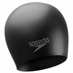 Buy ???? Speedo Silicone Long Hair Swim Cap Black ????