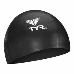 Best deal ???? TYR Latex Swim Cap Black ????