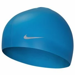 Flash Sale ???? Nike Jr. Solid Silicone Swim Cap Blue ????