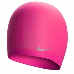 Hot Sale ⌛ Nike Jr. Solid Silicone Swim Cap Pink ????