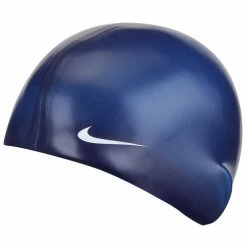 New ???? Nike Silicone Swim Cap Navy Blue ????