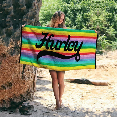 Best deal ???? Hurley Stripes 32" X 64" Beach Towel Black Combo ⭐ 3 Best deal ???? Hurley Stripes 32" X 64" Beach Towel Black Combo ⭐ - Image 3